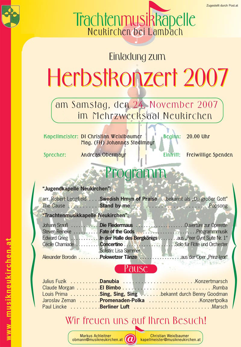 Herbstkonzert 2007