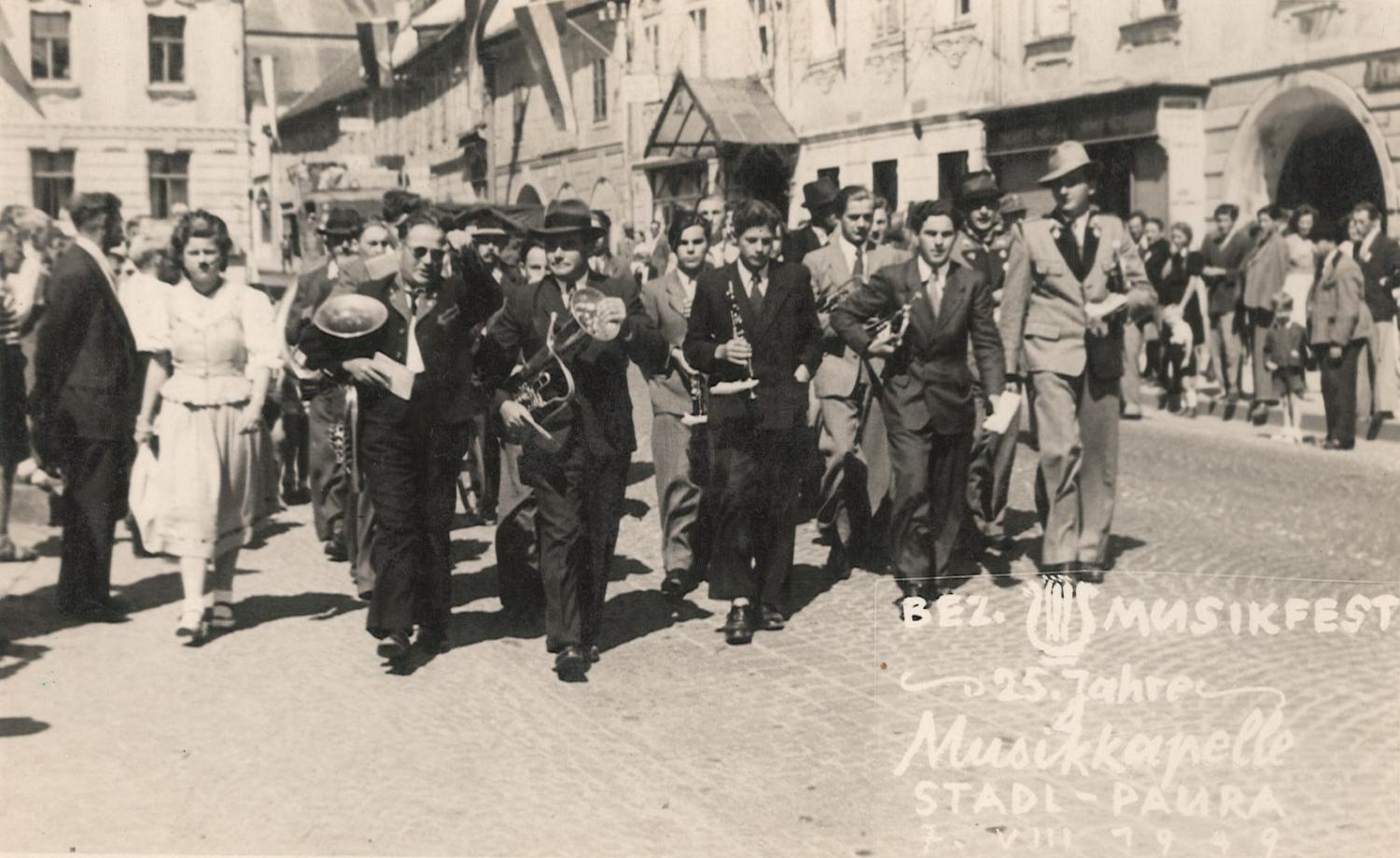 Musikfest in Stadl-Paura 1949