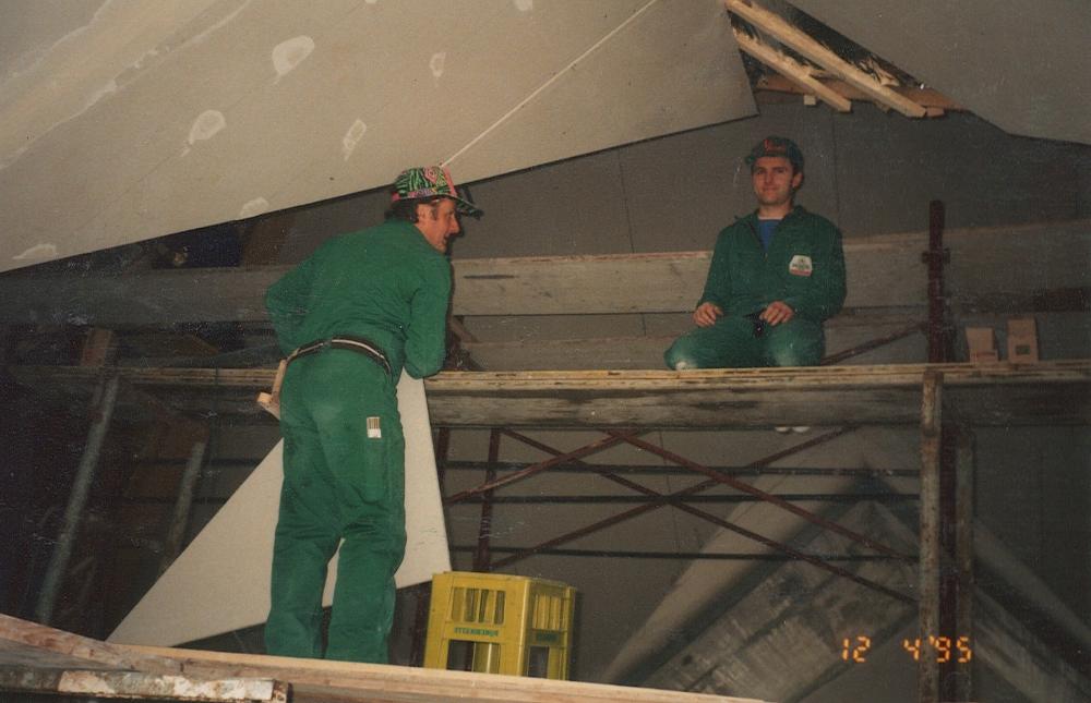 Dachbodenausbau für das neue Musikheim 1995