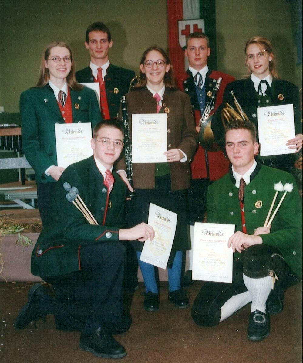 Verleihung der Jungmusikerleistungsabzeichen 1998