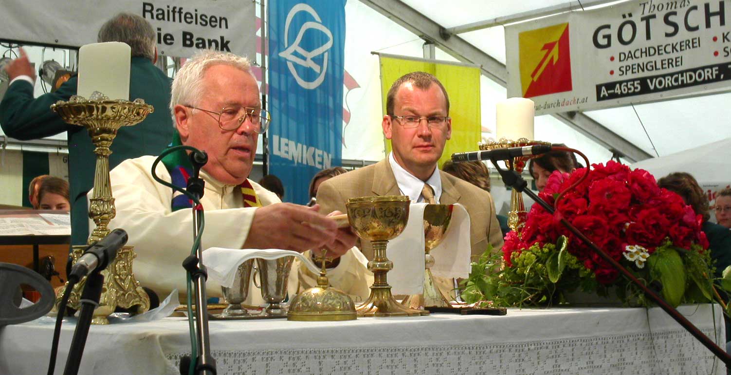Besuch anlässlich 115 Jahre TMK Neukirchen - Feldmesse