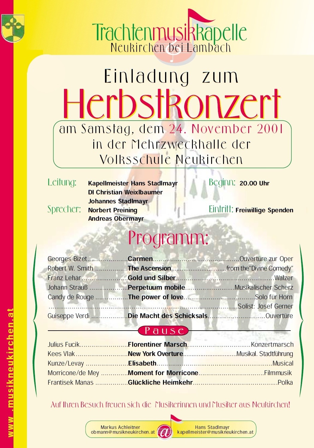 Herbstkonzert 2001