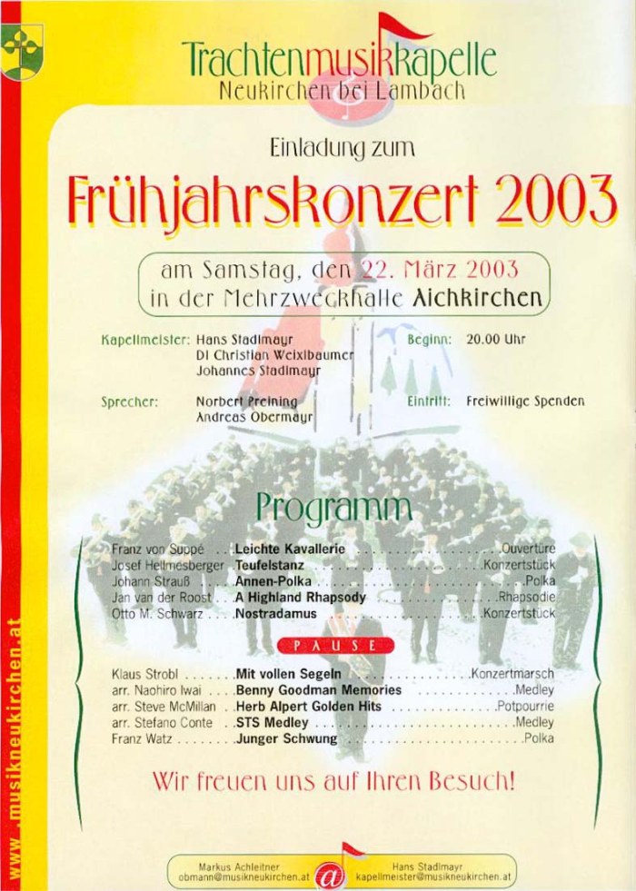 Frühjahrskonzert 2003