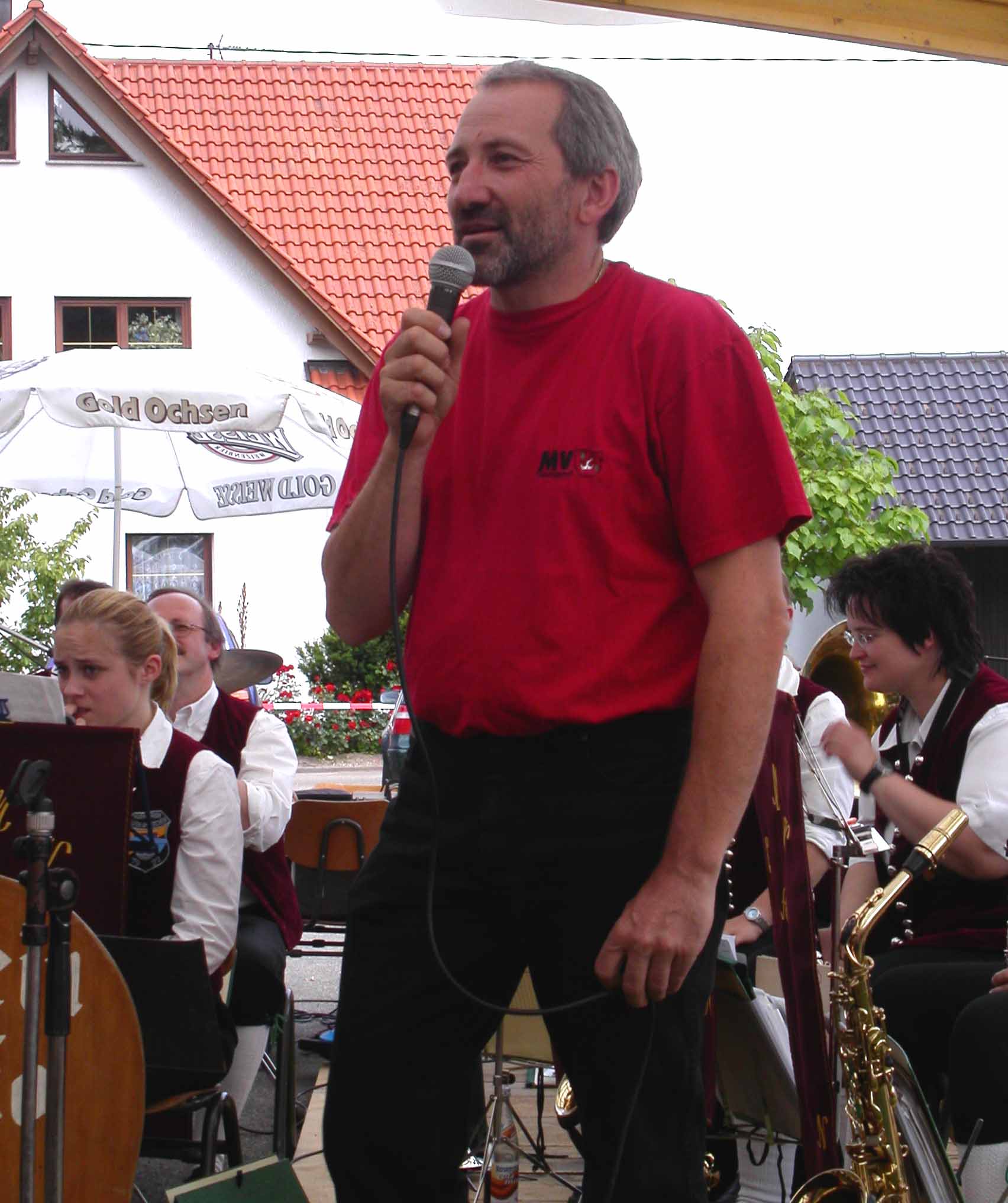 Offizielle Einladung an den MV Gschwend zum Bezirksmusikfest 2005
