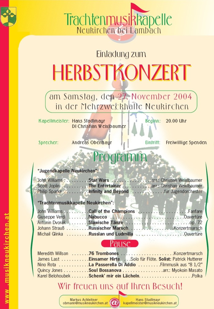 Herbstkonzert 2004