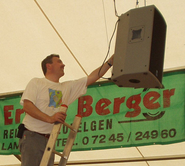 Bezirksmusikfest 2005 - Technikaufbau