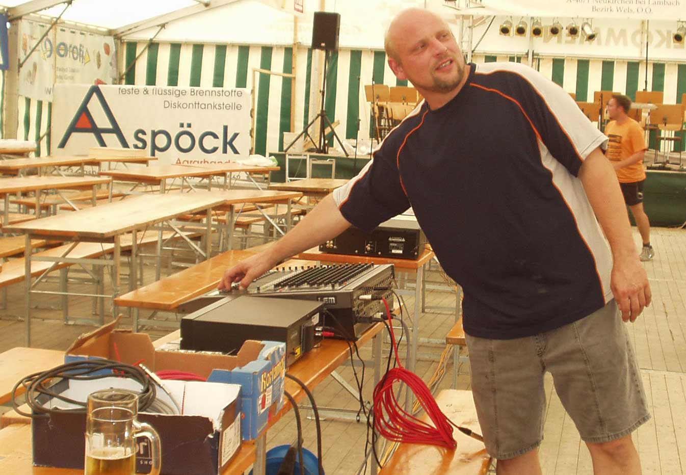 Bezirksmusikfest 2005 - Technikaufbau