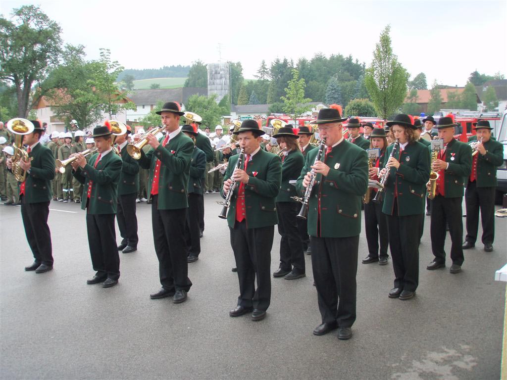 Musikalische Umrahmung des Bezirksfeuerwehrbewerbs in Neukirchen