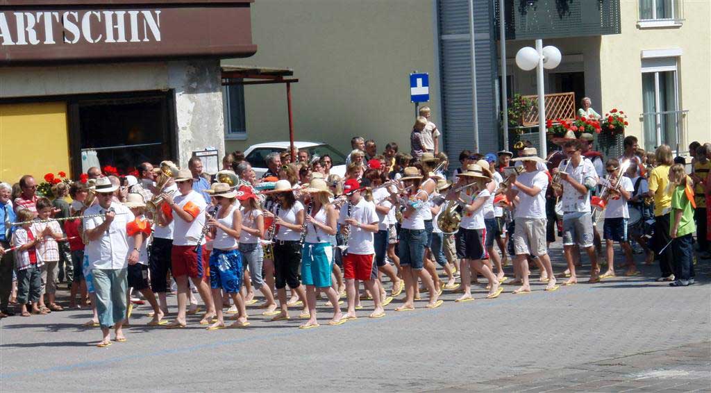 Jugendmarschshow beim Bezirksmusikfest in Gunskirchen