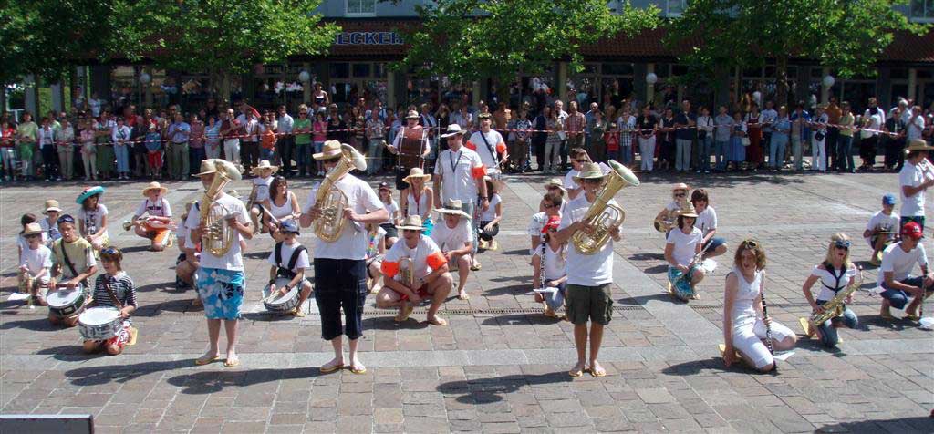 Jugendmarschshow beim Bezirksmusikfest in Gunskirchen