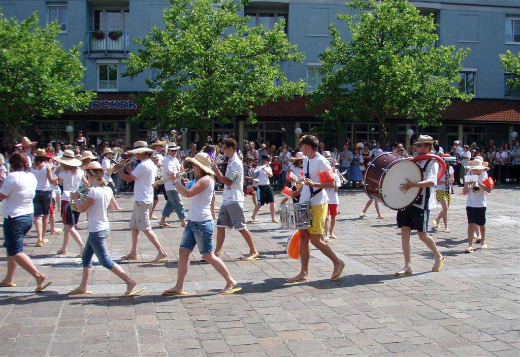 Jugendmarschshow beim Bezirksmusikfest in Gunskirchen