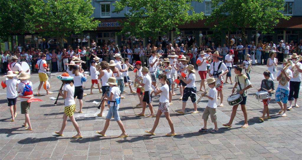 Jugendmarschshow beim Bezirksmusikfest in Gunskirchen