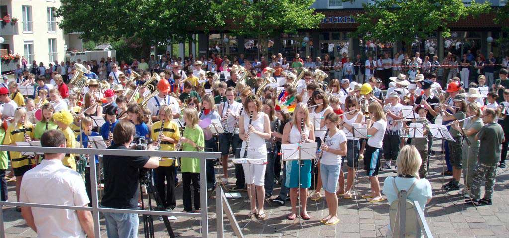 Jugendmarschshow beim Bezirksmusikfest in Gunskirchen