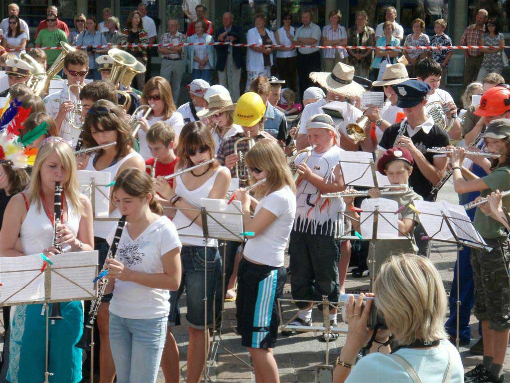 Jugendmarschshow beim Bezirksmusikfest in Gunskirchen