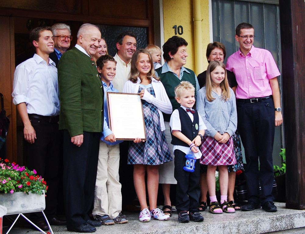 Ständchen zum 80er von Ehrenkapellmeister Karl Achleitner