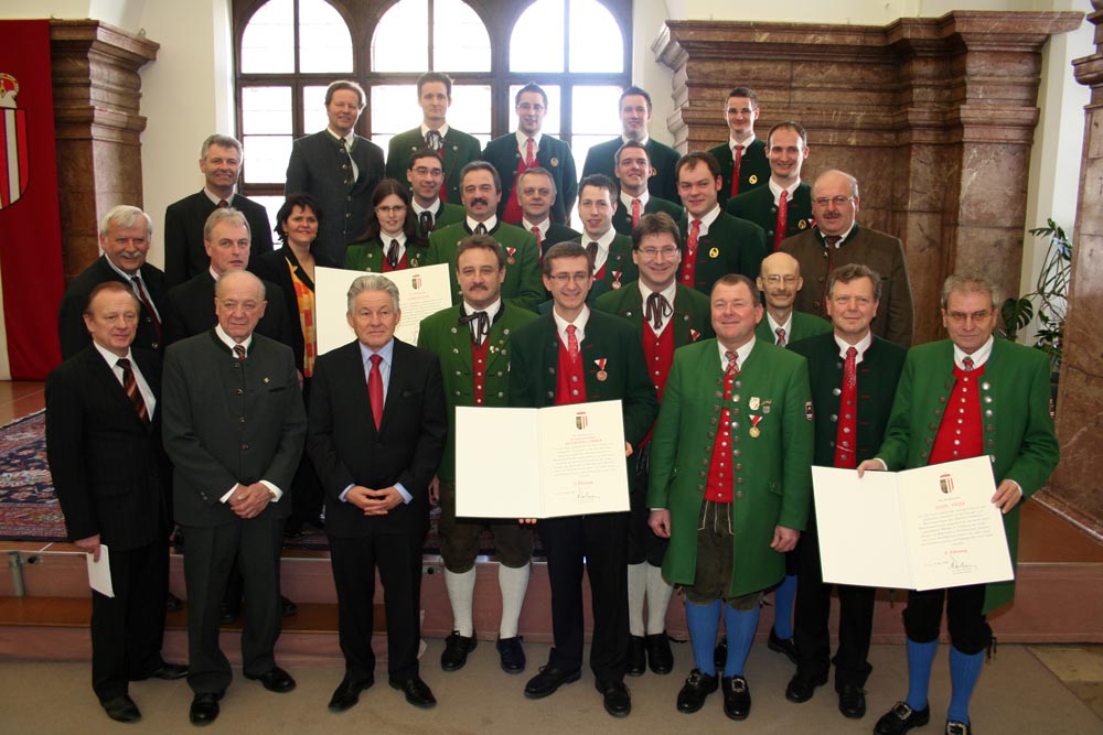 13. Ehrung beim Landeshauptmann 2009