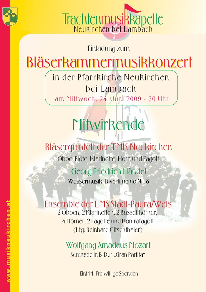 Kammermusikkonzert in der Pfarrkirche Neukirchen