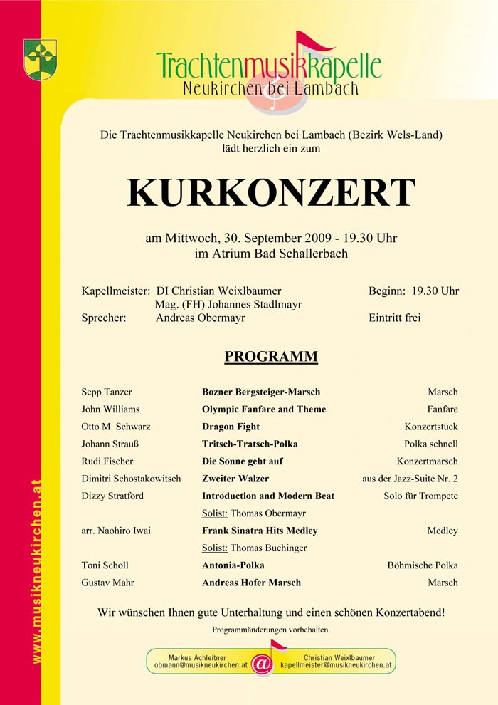 Kurkonzert 2009