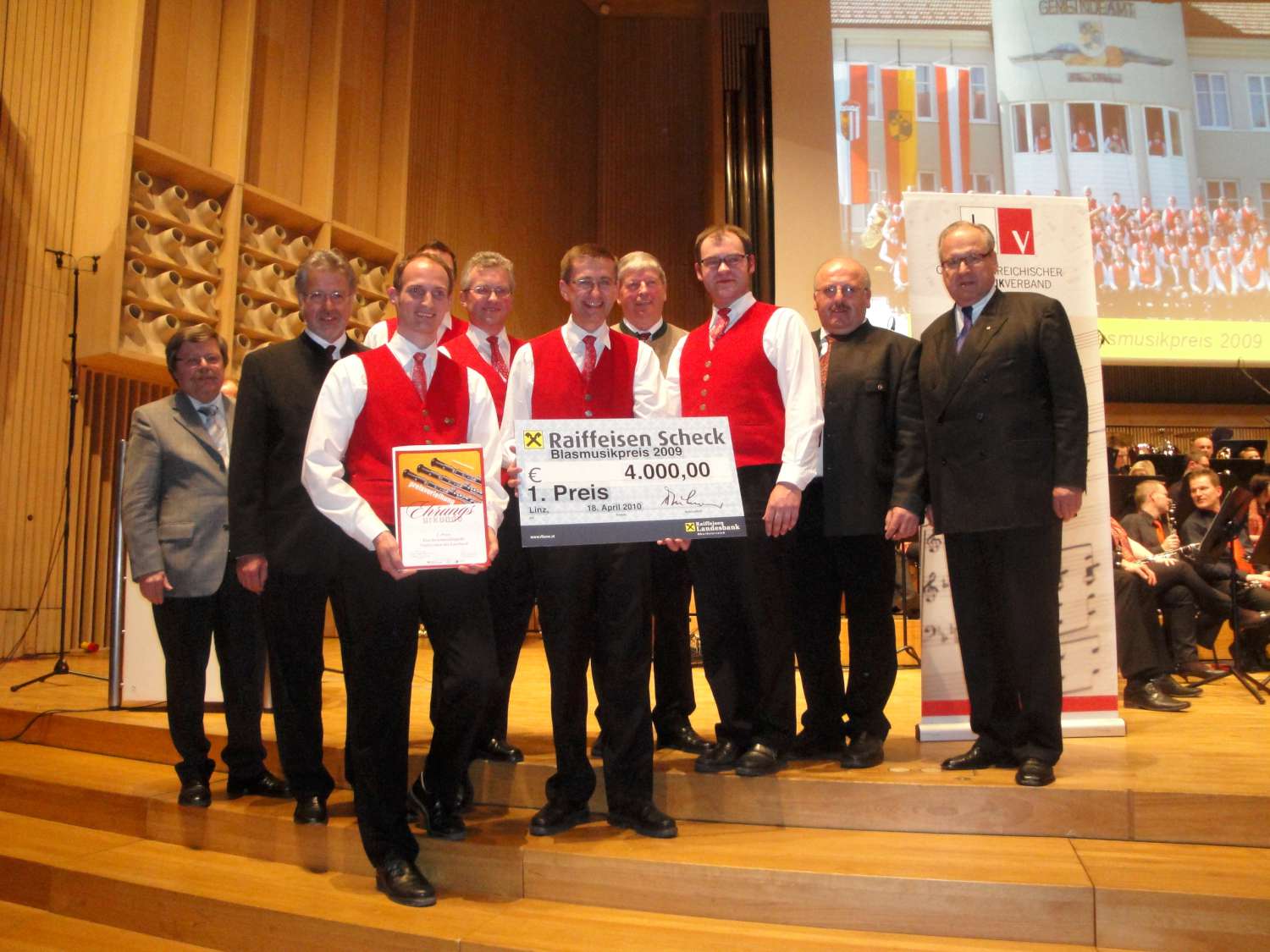 Sieg beim Blasmusikpreis 2009
