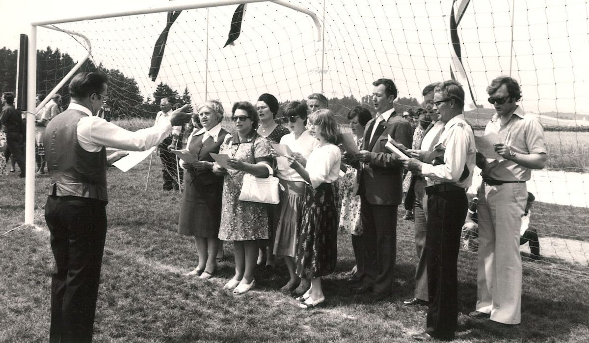 Sportplatzeröffnung in Aichkirchen 1978