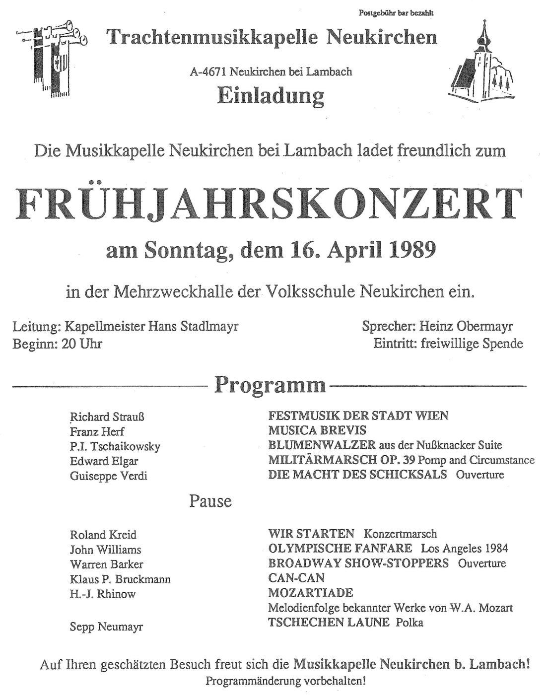 Frühjahrskonzert 1989 