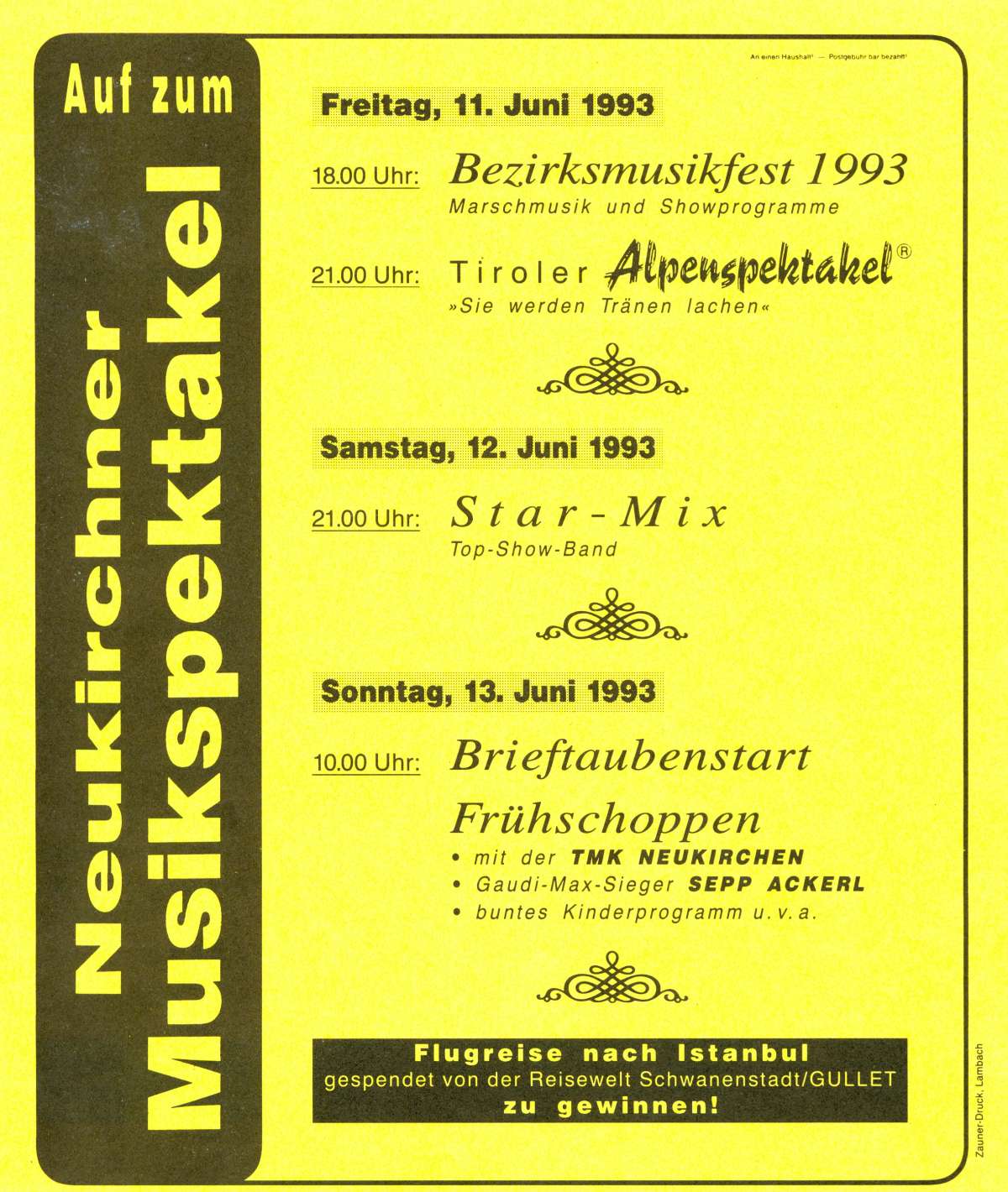Bezirksmusikfest 1993 in Neukirchen bei Lambach