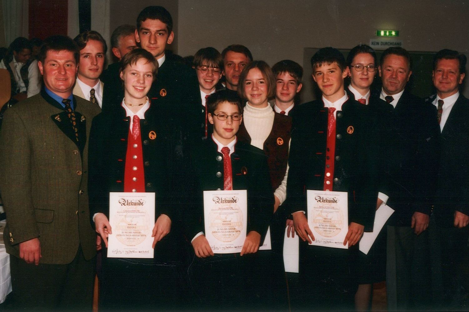 Verleihung der Jungmusikerleistungsabzeichen 1996