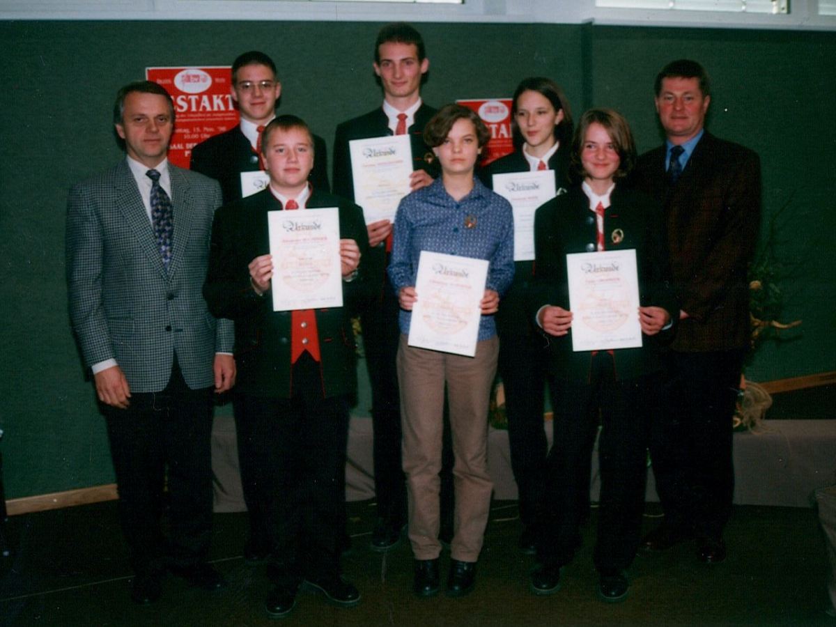 Verleihung der Jungmusikerleistungsabzeichen 1998