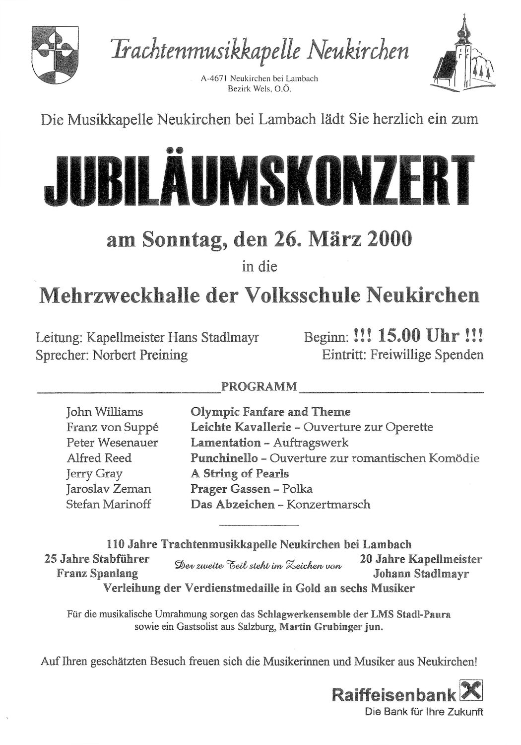 Jubiläumskonzert 2000