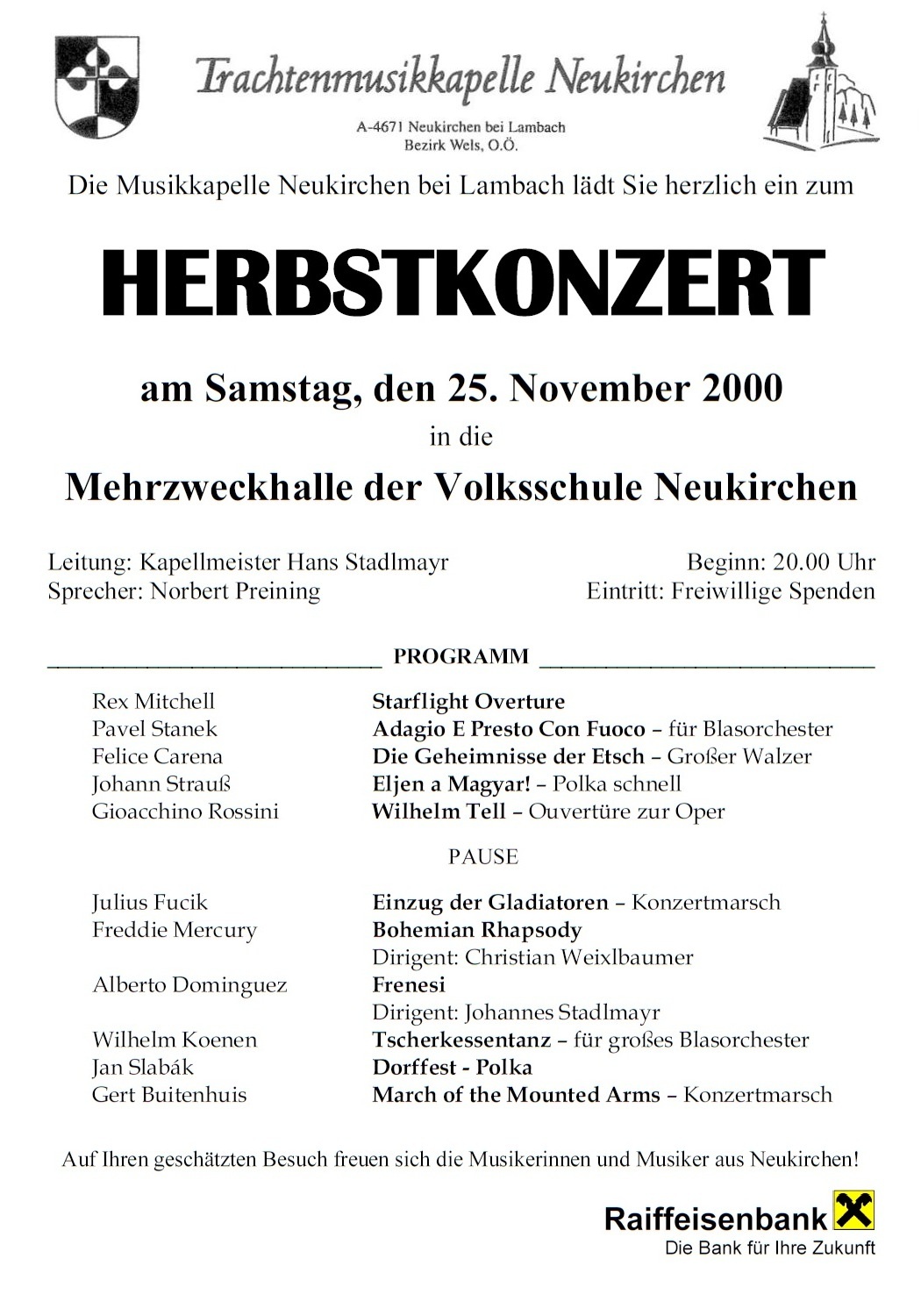 Herbstkonzert 2000