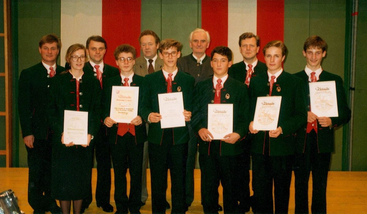 Verleihung der Jungmusikerleistungsabzeichen 1992