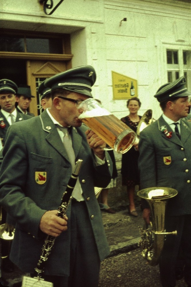 Erster Besuch des MV Gschwend in Neukirchen 1966