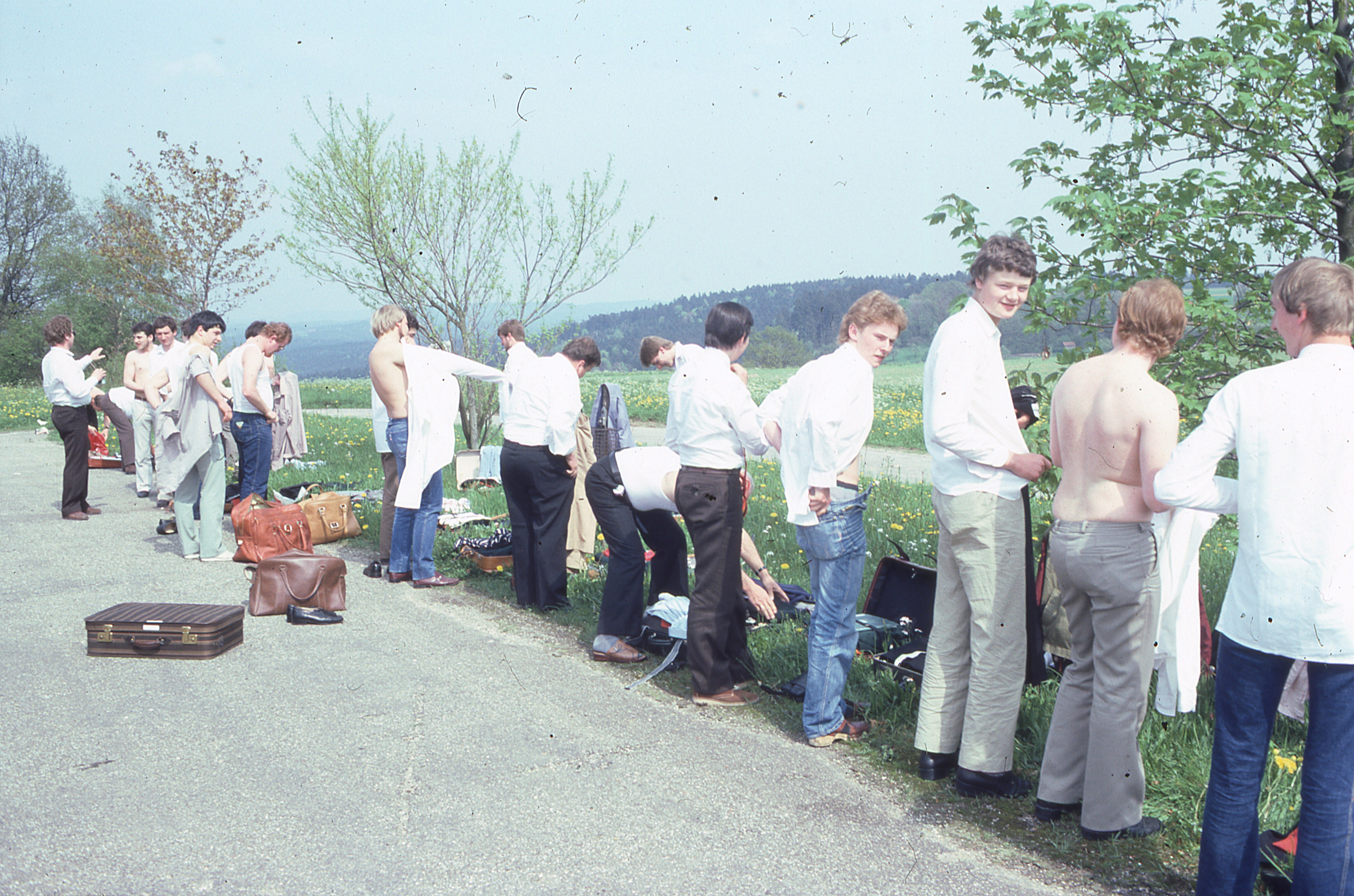 Besuch anlässlich 85 Jahre MV Gschwend 1983
