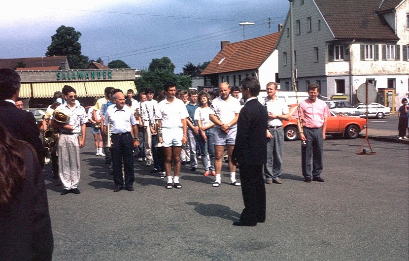Besuch anlässlich 90 Jahre MV Gschwend 1988
