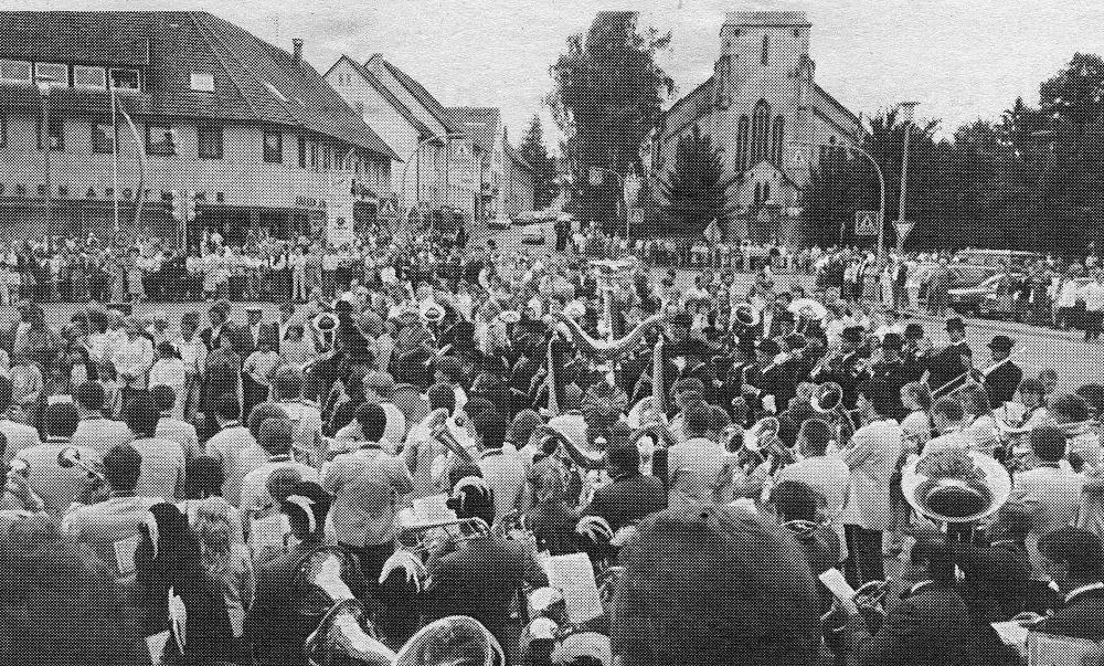 Besuch anlässlich 90 Jahre MV Gschwend 1988