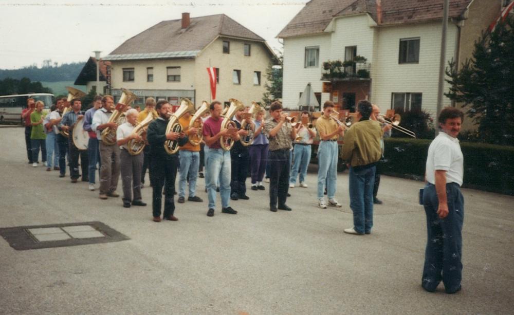 Besuch anlässlich 100 Jahre TMK Neukirchen 1990