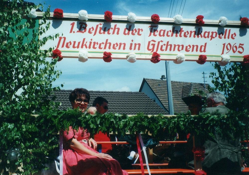 Besuch anlässlich 100 Jahre MV Gschwend 1998